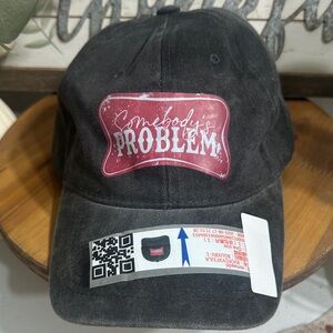 NWT Trendy Black and red logo Women's Cap